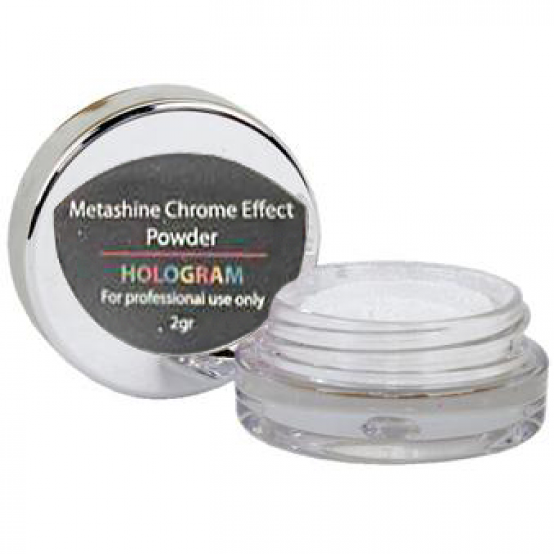 Cre8tion Metashine Chrome Effect Powder, Hologram, 2oz KK1126